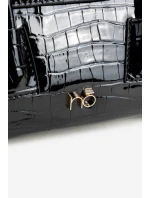 Malá kabelka kufřík s reliéfním vzorem NOBO BAG5800-M20 Černá