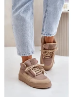 Zateplené Dámské Tenisky Big Star Béžové