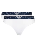 Dámské kalhotky 163334 1P227 04710 bílá - 2 pack - Emporio Armani Dámské kalhotky 163334 1P227 04710 bílá - 2 pack - Emporio Armani