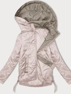 Perleťově růžová dámská bunda se stahovacími boky S'West (B8360-51)