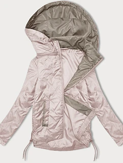 Dámská bunda se stahovacími šňůrkami na bocích S'West pearl pink (B8360-51)