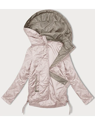 Dámská bunda se stahovacími šňůrkami na bocích S'West pearl pink (B8360-51)