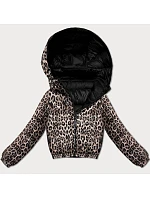 Dámská oboustranná krátká bunda Minority black camouflage (M6-6001-1) Dámská oboustranná krátká bunda Minority black camouflage (M6-6001-1)