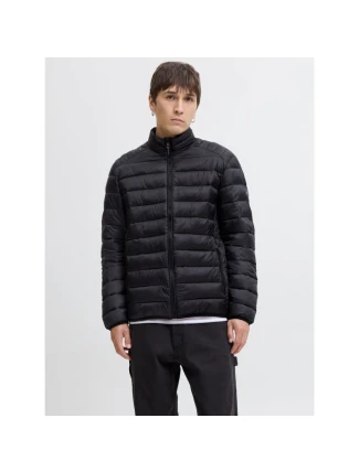 Jack&Jones pánská péřová bunda JJEBRADLEY LIGHT PUFFER COLLAR NOOS 12280971 BLACK