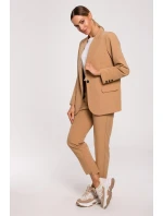 Dámské sako M602 hnědé - MOE Dámské sako M602 hnědé - MOE