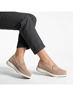 Dámská prolamovaná obuv lord nude Sergo Leone MK098H