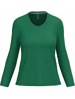 Kariban K 382 Dámské tričko do V s dl. rukávem 20.K382 kelly green Kariban K 382 Dámské tričko do V s dl. rukávem 20.K382 kelly green
