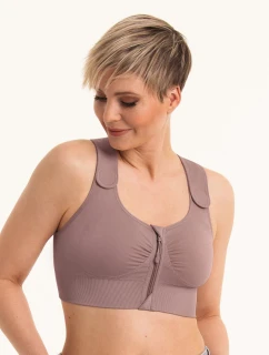 Almeria kompresní podprsenka zapínání vpředu 4108X mauve - Anita Care