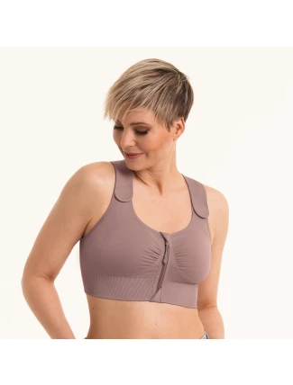 Almeria kompresní podprsenka zapínání vpředu 4108X mauve - Anita Care