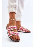 Dámské Bílé Sandály Na Korkové Podrážce Fannea Dámské Bílé Sandály Na Korkové Podrážce Fannea