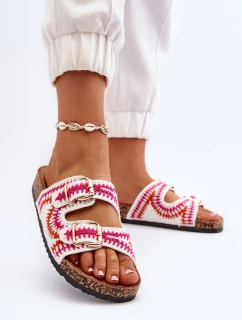 Dámské Bílé Sandály Na Korkové Podrážce Fannea