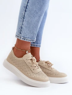 Průchozí Tenisky Na Platformě Beige Tanvi