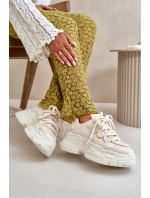 Dámské tenisky na masivní podešvi světle béžové Nevela