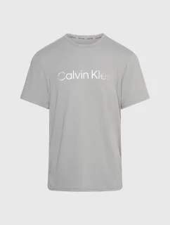 Pánské tričko na spaní 000NM2264E 5JX šedé - Calvin Klein
