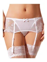 Dámský podvazkový pás N.32 Bílá - EWANA