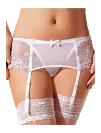 Dámský podvazkový pás N.32 Bílá - EWANA