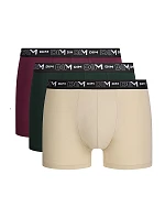 Pánské boxerky 3 ks DIM COTTON STRETCH BOXER 3x - DIM - fialová