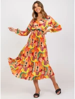 Šaty DHJ SK 15163.84 oranžová