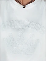 Dámské bavlněné tričko PRINCY white FashionStreet RY2391 Dámské bavlněné tričko PRINCY white FashionStreet RY2391