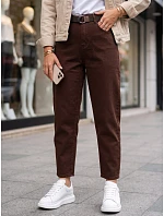 Dámské džíny Mom Fit s hnědým páskem FashionStreet UY3133 Dámské džíny Mom Fit s hnědým páskem FashionStreet UY3133