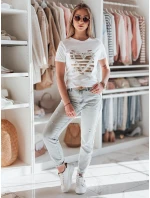 Dámské tričko se srdcem MARISS bílé FashionStreet RY2739 Dámské tričko se srdcem MARISS bílé FashionStreet RY2739