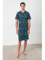 Vamp - Pohodlná pánská noční košile 18703 - Vamp Vamp - Pohodlná pánská noční košile 18703 - Vamp