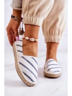 Dámské klasické espadrilky Big Star JJ274959 Bílé Dámské klasické espadrilky Big Star JJ274959 Bílé