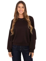 Mikina IT BL 21731.85 tmavě hnědá