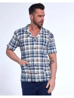 Pyžamo Cornette 318/54 cr/r M-2XL pánské rozepínací