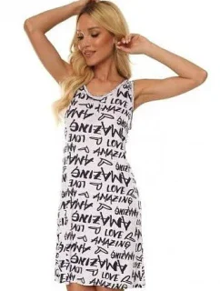 Dámská noční košile De Lafense 609 Amazing sz/r S-2XL