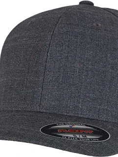 Flexfit 6277FM 6 panelová melírovaná kšiltovka 55.77FM charcoal melange