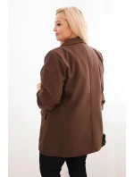 Dámská elegance Plus Size hnědá