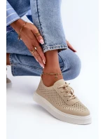 Průchozí Tenisky Na Platformě Beige Tanvi