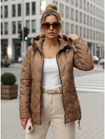 Dámská přechodná bunda TY5608 hnědá - FashionStreet