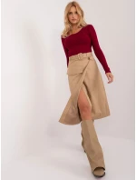 EM SD sukně B9223.25 velbloudů