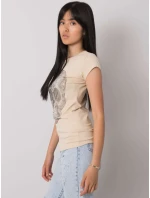 T košile EM TS ES 21 532.18 béžová T košile EM TS ES 21 532.18 béžová