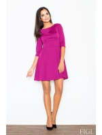 Veronica M081 Fuchsiové šaty - Figl Veronica M081 Fuchsiové šaty - Figl