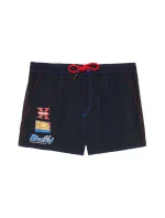 Pánské koupací kraťasy - 00SXLI-0QEAM-900 - černá/červená - Diesel Pánské koupací kraťasy - 00SXLI-0QEAM-900 - černá/červená - Diesel