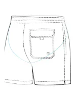 Pánské plavky Travel Shorts SM27N-6 Červená - Self Pánské plavky Travel Shorts SM27N-6 Červená - Self