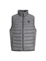 Jack&Jones pánská vesta bez rukávů JJEBRADLEY LIGHT BODYWARMER COLLAR NOO 12280973 CASTLEROCK