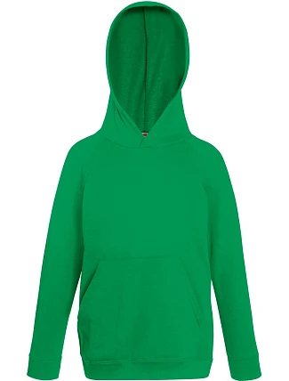 Fruit of the Loom Kids Lightweight Hooded Sweat Dětská mikina s kapucí 16.2009 kelly green Fruit of the Loom Kids Lightweight Hooded Sweat Dětská mikina s kapucí 16.2009 kelly green