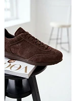 Tenisky z přírodního semiše Big Star TT274226 Čokoládové