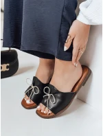 Dámské žabky s mašlí KISSBOW black FashionStreet ZY0756 Dámské žabky s mašlí KISSBOW black FashionStreet ZY0756