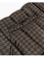 Tmavě modro-hnědá oboustranná dámská zimní bunda (w557) Tmavě modro-hnědá oboustranná dámská zimní bunda (w557)