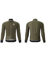Rockbros YDWT014 zimní dvouvrstvá fleecová cyklistická bunda velikost XXL - zelená