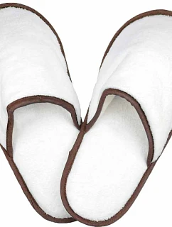 The One Towelling Slippers Froté pantofle 48.1026 white/taupe