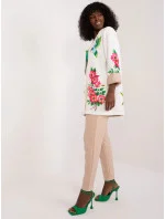 Dámské sako DHJ MA 18525 15.43 Ecru  mix vzor - FPrice