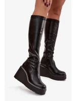 Kozačky na klínech  model 220718 Step in style