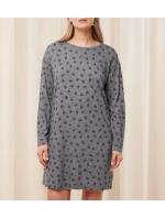 Dámská noční košile Endless Comfort NDK LSL - DARK GREY MELANGE - tm. šedá M034 - TRIUMPH Dámská noční košile Endless Comfort NDK LSL - DARK GREY MELANGE - tm. šedá M034 - TRIUMPH