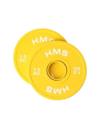 Olympijský nárazník 2x1,5 kg žlutá deska HMS CBRS15